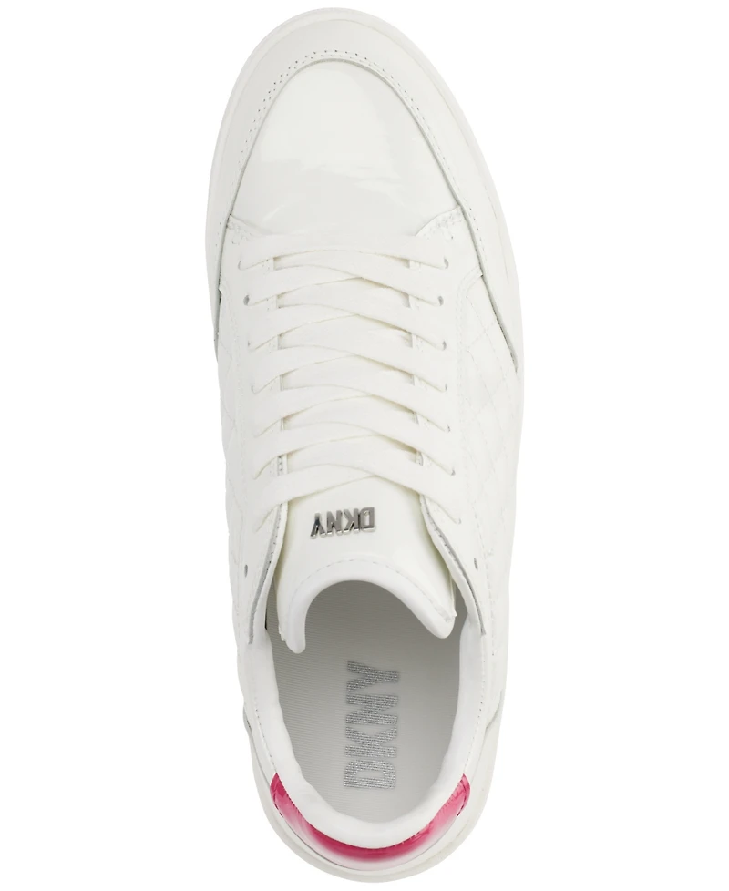 Dkny Women's Oriel Quilted Lace-Up Low-Top Sneakers