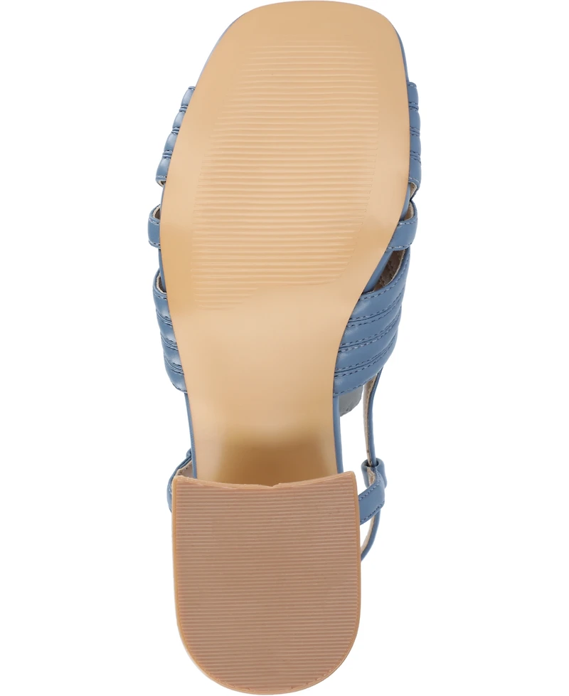 Journee Collection Women's Kirsi Square Toe Sandals