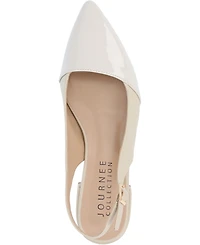 Journee Collection Women's Bertie Two Tone Slingback Flats