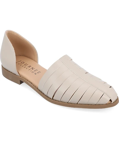 Journee Collection Women's Anyah Caged Two-Piece Flats