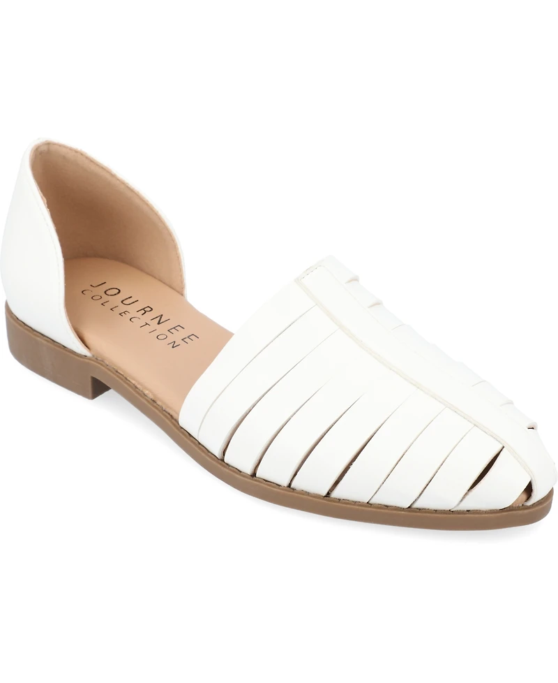 Journee Collection Women's Anyah Caged Two-Piece Flats