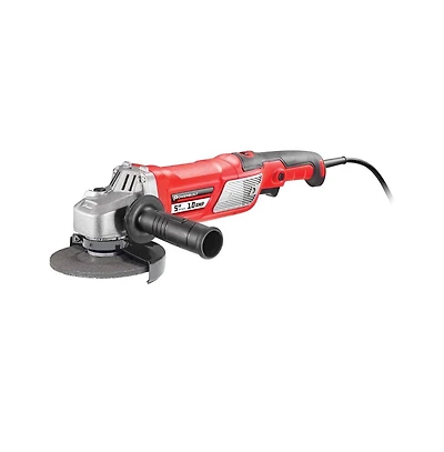 Powerbuilt 5 Inch 10 Amp Variable Speed Angle Grinder with Electronic Speed Control