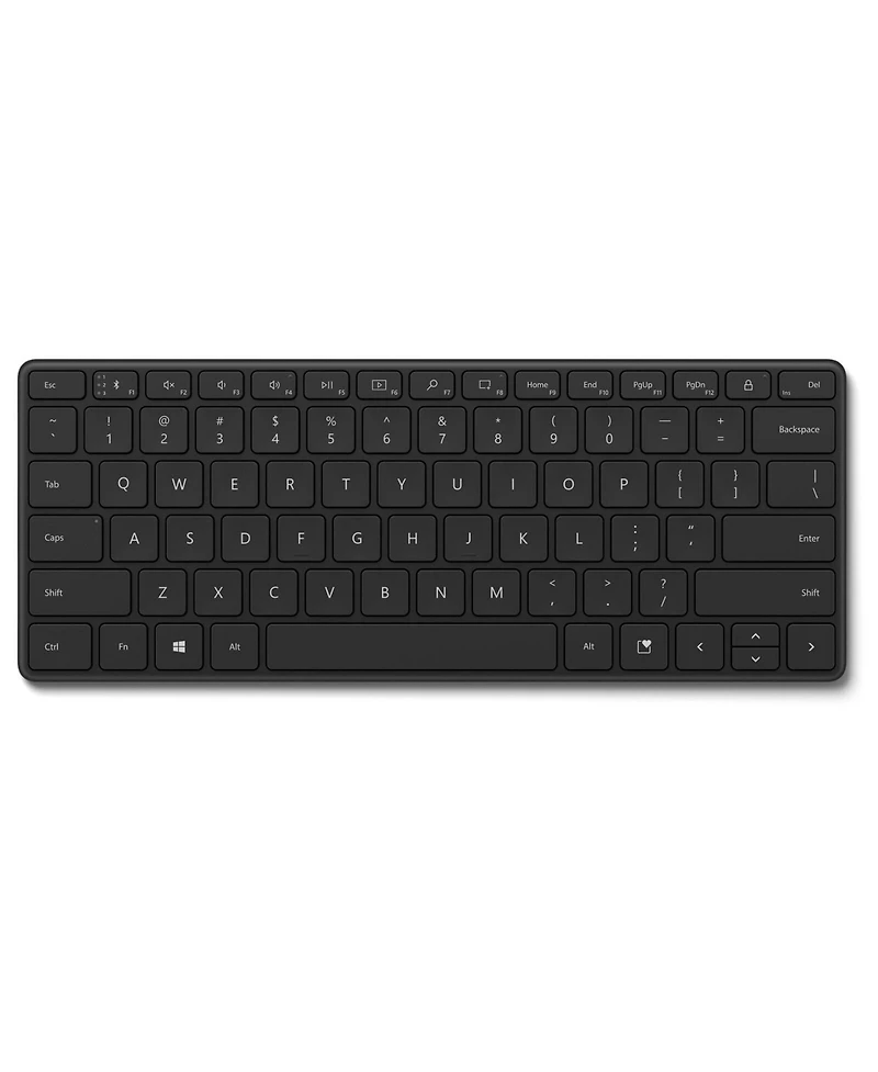 Microsoft 21Y-00001 Bluetooth Compact Keyboard, Black