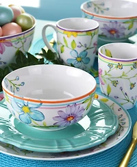 Euro Ceramica Charlotte 16 Pc. Dinnerware Set, Service for 4