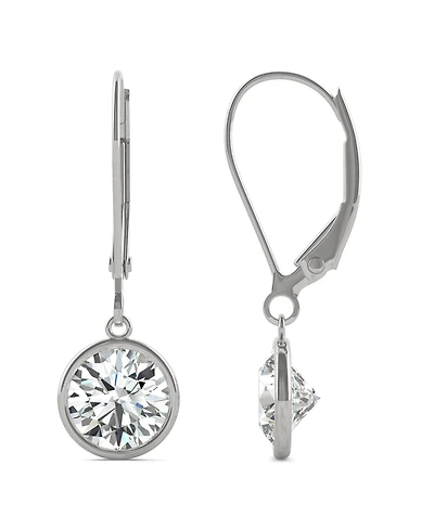 Charles & Colvard Moissanite Drop Earrings (1 5/8 ct. t.w. Diamond Equivalent) in 14k White Gold