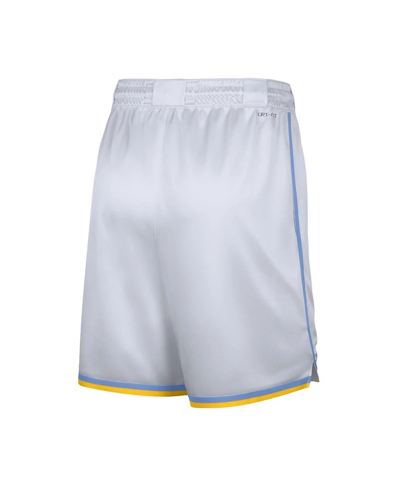 Men's Nike White Los Angeles Lakers 2022/23 Classic Edition Swingman Performance Shorts