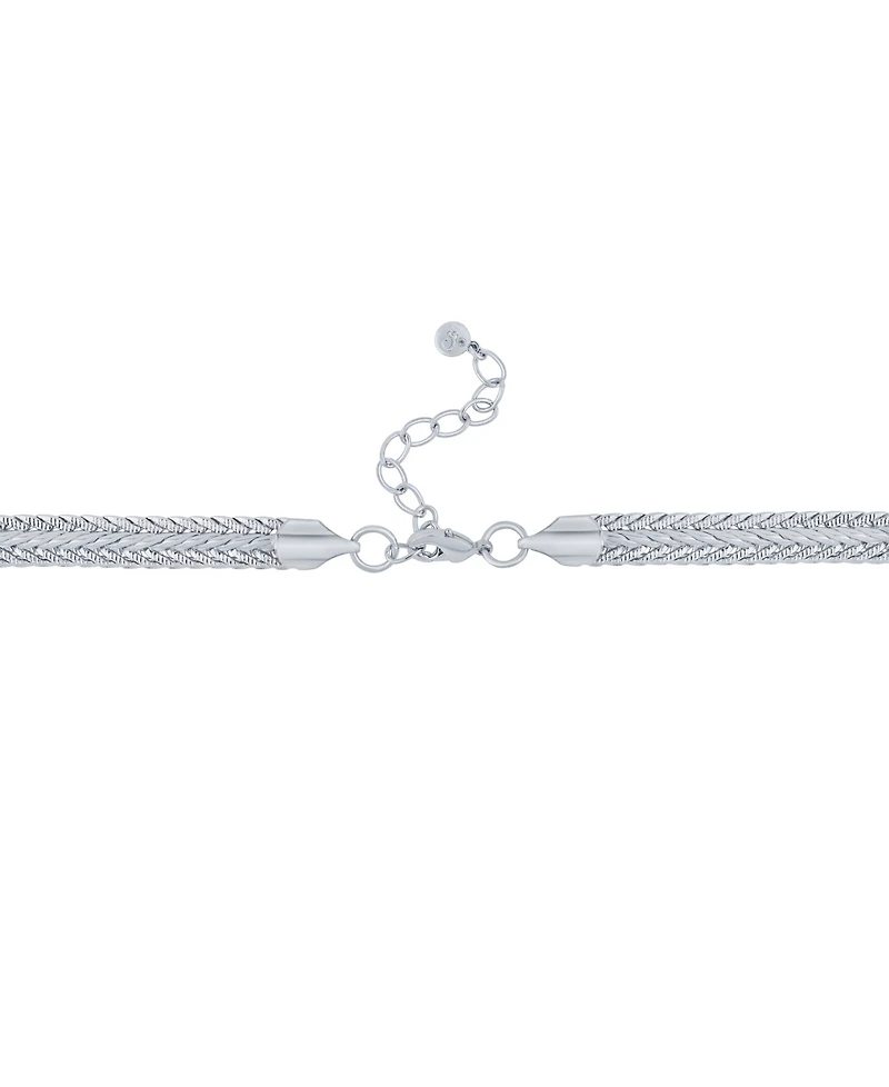 And Now This Fine Silver-Plated Woven Necklace