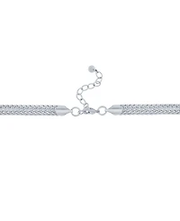 And Now This Fine Silver-Plated Woven Necklace