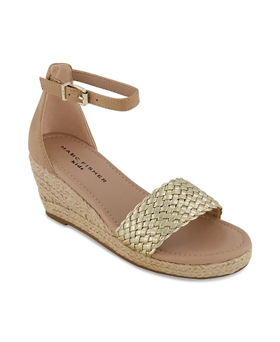Marc Fisher Big Girls Open Toe Wedge Sandals
