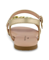 Marc Fisher Little Girls Open Toe Flat Sandals