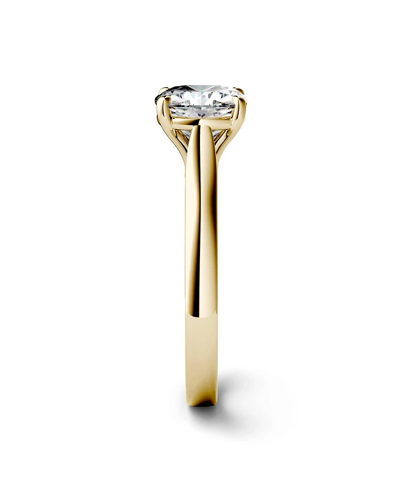 Charles & Colvard Moissanite Cushion Cut Solitaire Ring (2 ct. t.w. Diamond Equivalent) 14k White or Yellow Gold