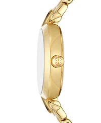 Tory Burch Women's Kira Gold-Tone Stainless Steel Bracelet Watch 30mm