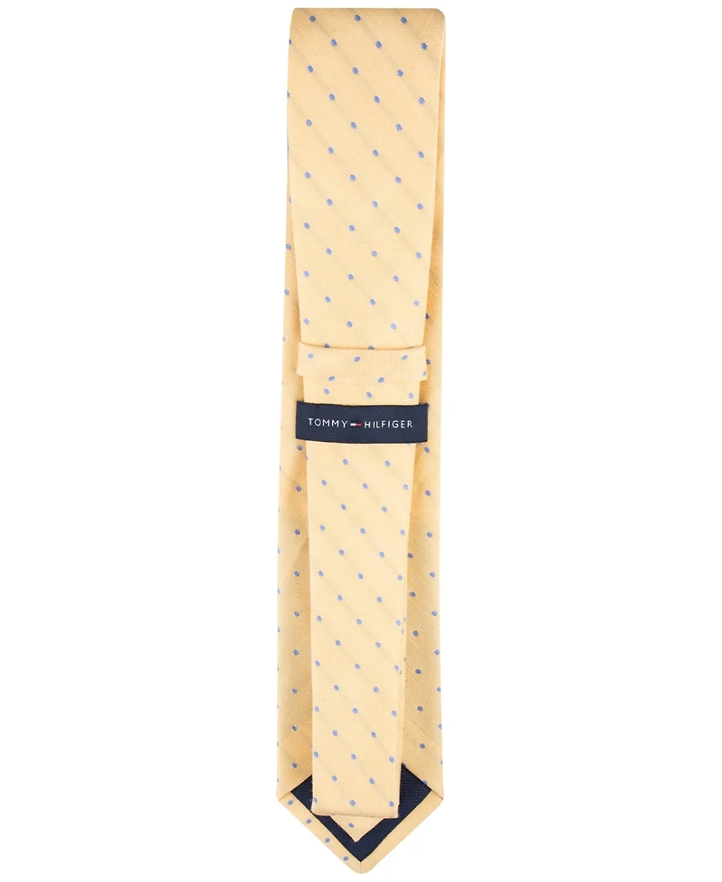 Tommy Hilfiger Men's Linen Dot Tie