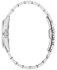 Bulova Women's Surveyor Diamond Accent Stainless Steel Bracelet Watch 31mm