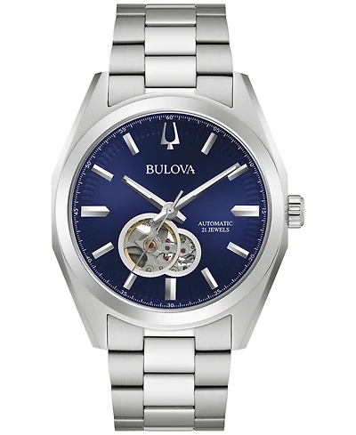 Bulova Men's Automatic Surveyor Stainless Steel Bracelet Watch 42mm