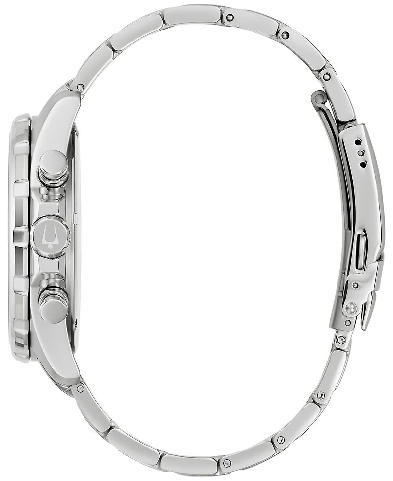 Bulova Men's Chronograph Marine Star Stainless Steel Bracelet Watch 44mm
