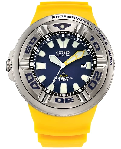 Citizen Eco-Drive Men's Promaster Dive Yellow Strap Watch 48mm