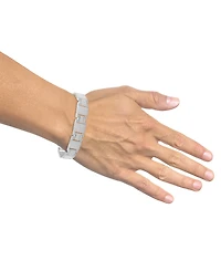 Men's Diamond Pave Square Link Bracelet (6-1/2 ct. t.w.) in 10k White Gold