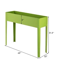 40''x12'' Outdoor Elevated Garden Plant Stand Raised Tall Flower Bed