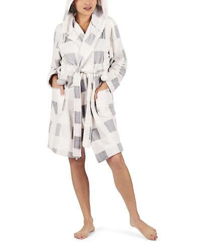 MeMoi Women's Plaid Plush Robe