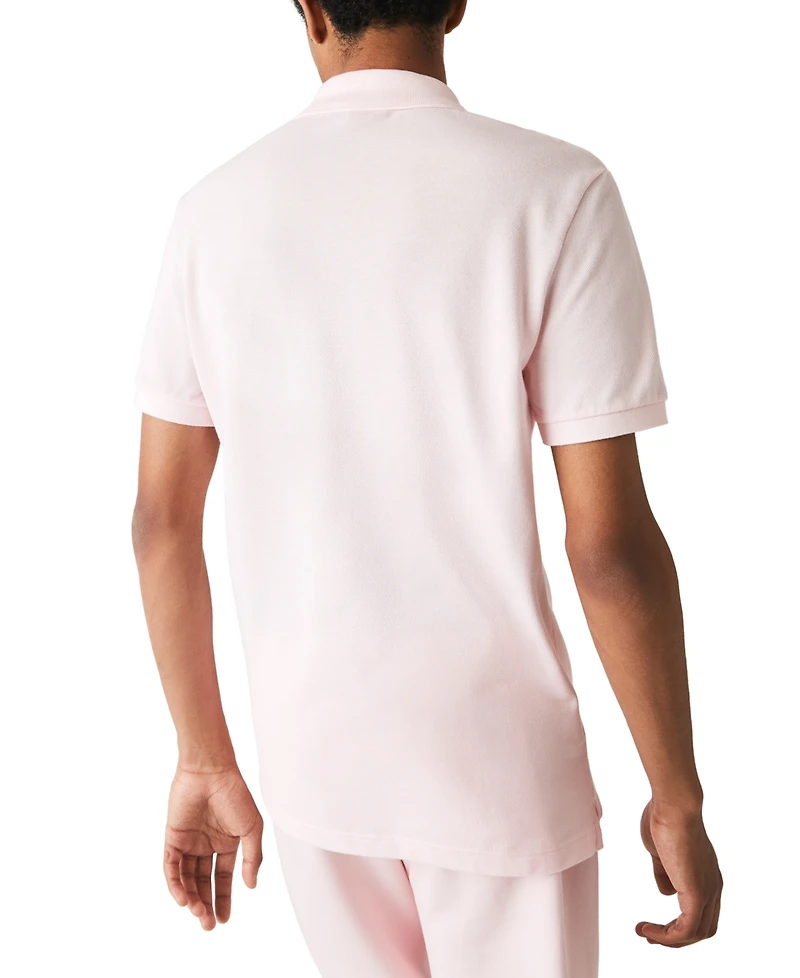 Men's Lacoste Slim Fit Short Sleeve Ribbed Polo Shirt - T03