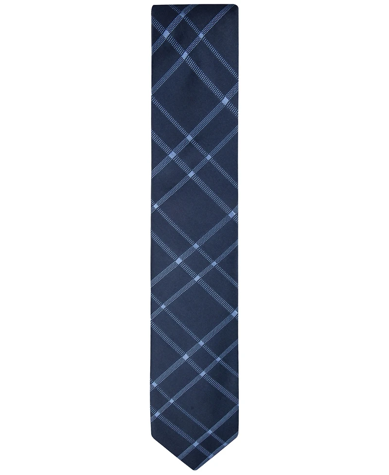 Calvin Klein Men's Stitch Plaid Tie