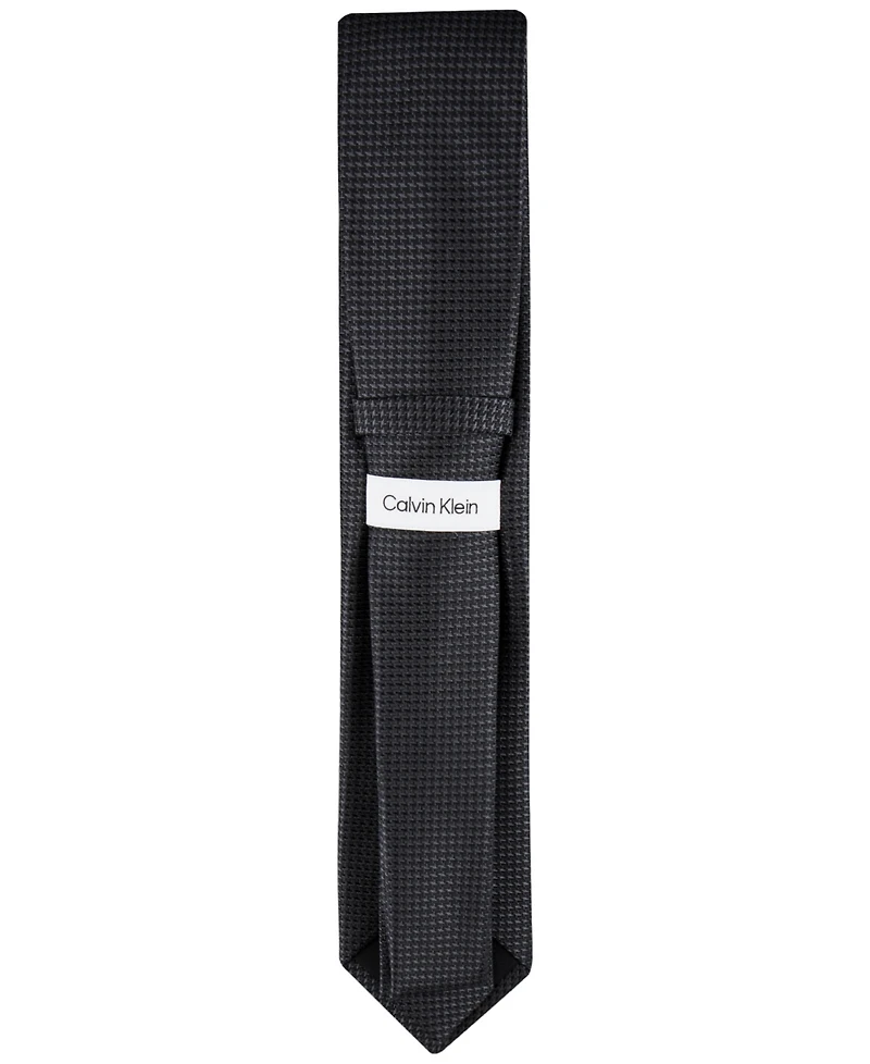 Calvin Klein Men's Indigo Houndstooth Tie