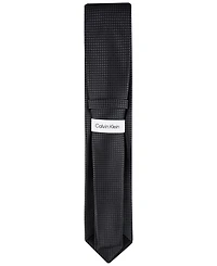 Calvin Klein Men's Indigo Houndstooth Tie