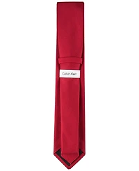 Calvin Klein Men's Silver-Spun Solid Tie