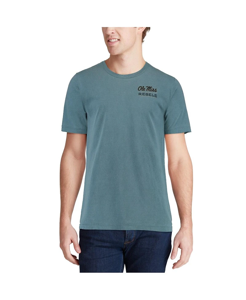 Men's Blue Ole Miss Rebels State Scenery Comfort Colors T-shirt