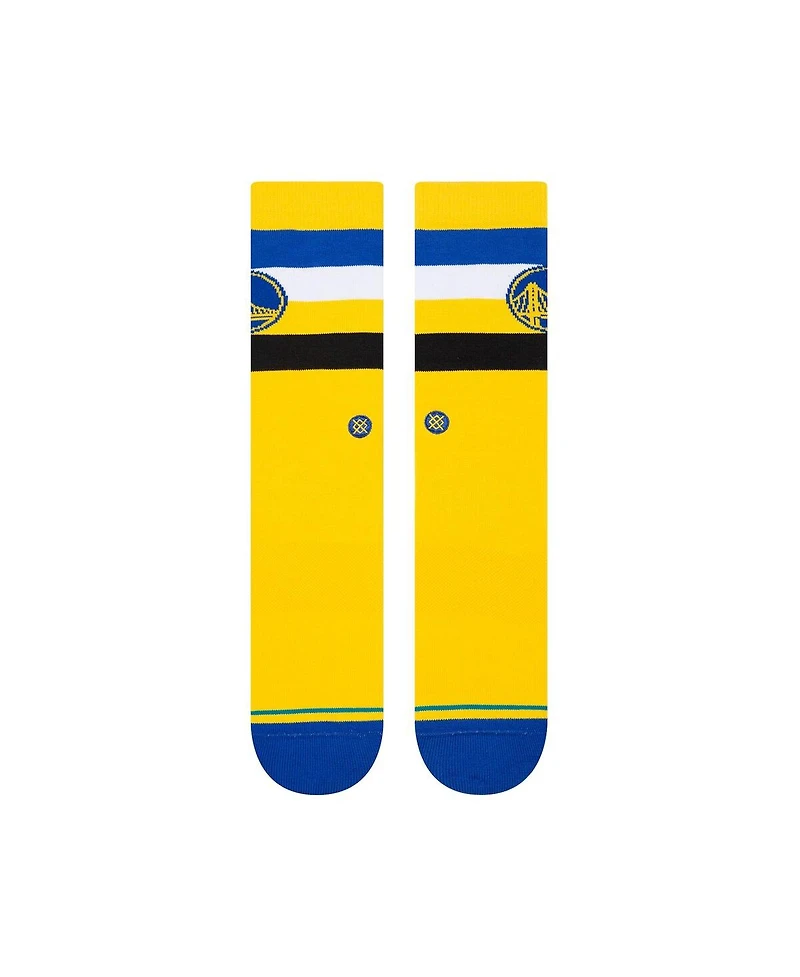 Men's Stance Golden State Warriors Stripe Crew Socks