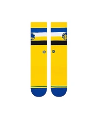 Men's Stance Golden State Warriors Stripe Crew Socks