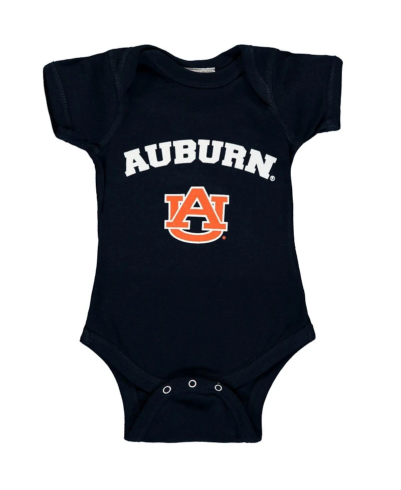 Infant Boys and Girls Navy Auburn Tigers Arch & Logo Bodysuit