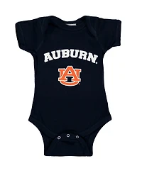 Infant Boys and Girls Navy Auburn Tigers Arch & Logo Bodysuit