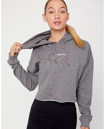 Rebody Active Women's Logo Fleece Crop Hoody for Women