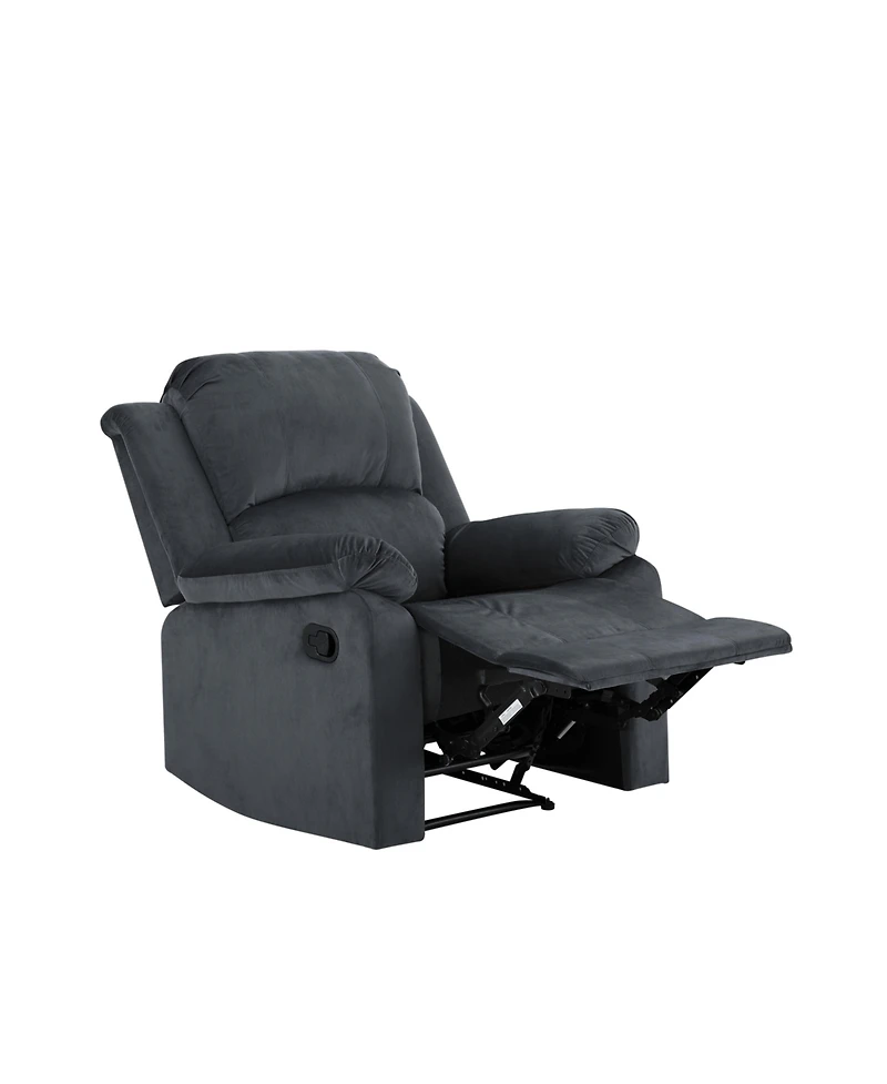 Relax A Lounger 34.75" Steel Dayton Microfiber Manual Recliner