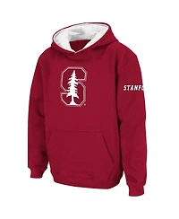 Big Boys Colosseum Cardinal Stanford Logo Pullover Hoodie