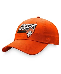 Men's Top of the World Orange Oklahoma State Cowboys Slice Adjustable Hat