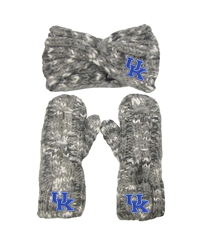 Women's ZooZatz Kentucky Wildcats Logo Marled Headband And Mitten Set