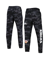 Men's New Era Black, Camo New York Knicks Tonal Joggers