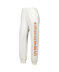 Women's '47 Brand Oatmeal Cleveland Browns Harper Joggers