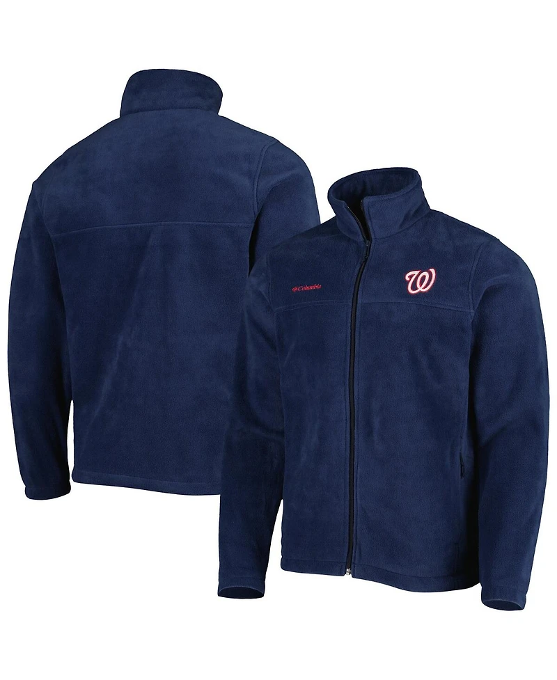 Men's Columbia Navy Washington Nationals Steens Mountain Full-Zip Jacket