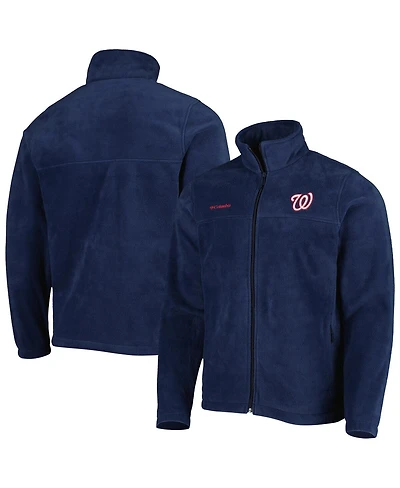 Men's Columbia Navy Washington Nationals Steens Mountain Full-Zip Jacket