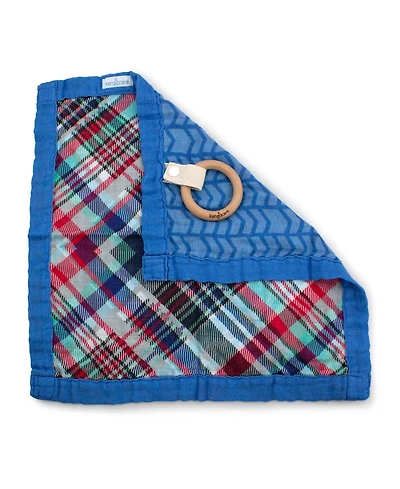 Kanga Care Baby Boys Reversible Teething Blanket Lovey