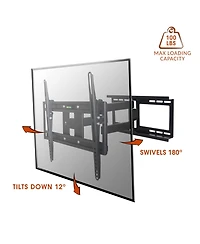MegaMounts Full Motion 26-55" Wall Mount with Bubble Level
