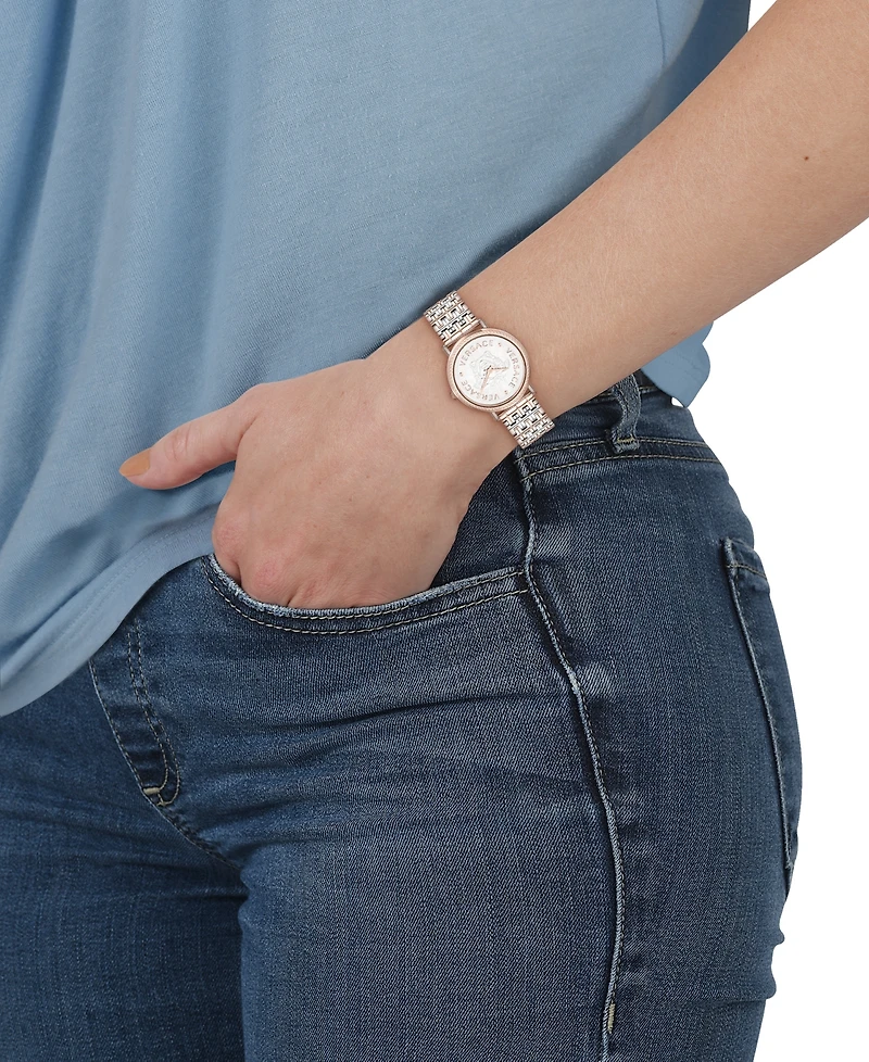 Versace Swiss V-Dollar Two-Tone Bracelet Watch 37mm