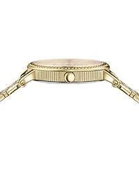 Versace Women's Swiss V-Dollar Gold Ion Plated Bracelet Watch 37mm