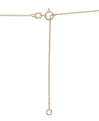 Wrapped Diamond Horseshoe Pendant Necklace (1/6 ct. t.w.) in 14k White or Yellow Gold, 17" + 2" extender, Created for Macy's