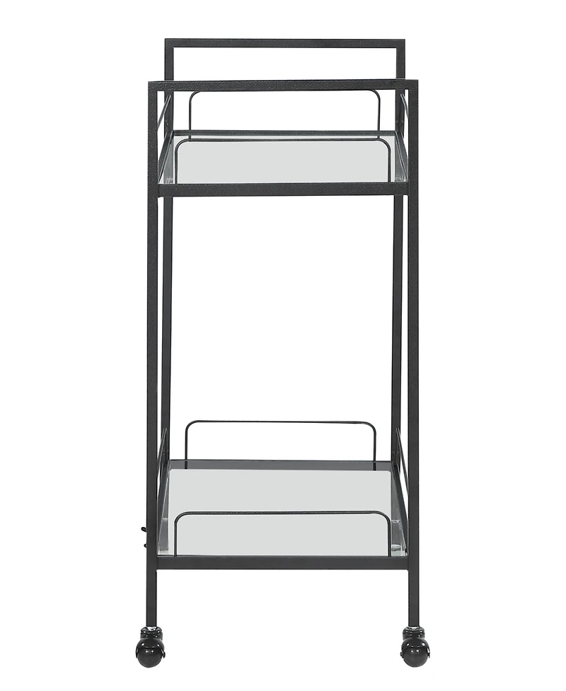 Coaster Home Furnishings Serving Cart with Glass Shelves