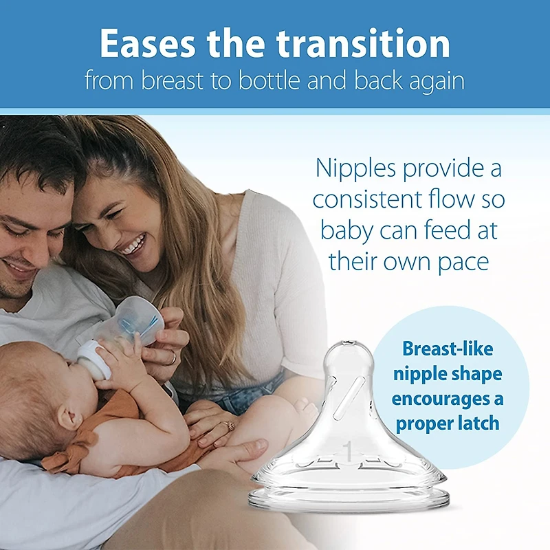 Dr. Browns Baby Dr. Brown's Options+ Wide Neck Baby Bottle, 3 Pack, Clear, 9 oz